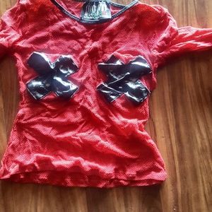 Lipservice red fishnet XX Shirt
